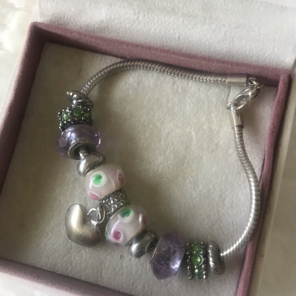 Vintage  Pandora bracelet 12 Charms💕💕in originalbox. Can use charm separately - Picture 3 of 7